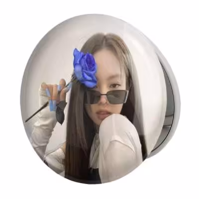 آینه جیبی خندالو طرح جنی بلک پینک Black Pink مدل تاشو کد 14097