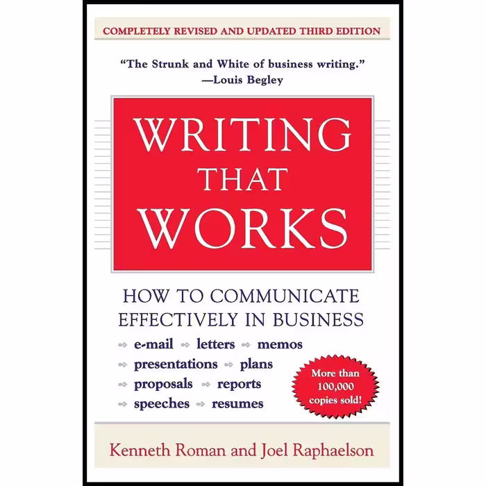 کتاب زبان اصلی Writing That Works How to Communicate Effectively In Business