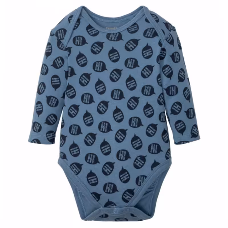 بادی آستین بلند پسرانه طرح Hi برند لوپیلو آلمان (( قیمت حراجی بهاره ))