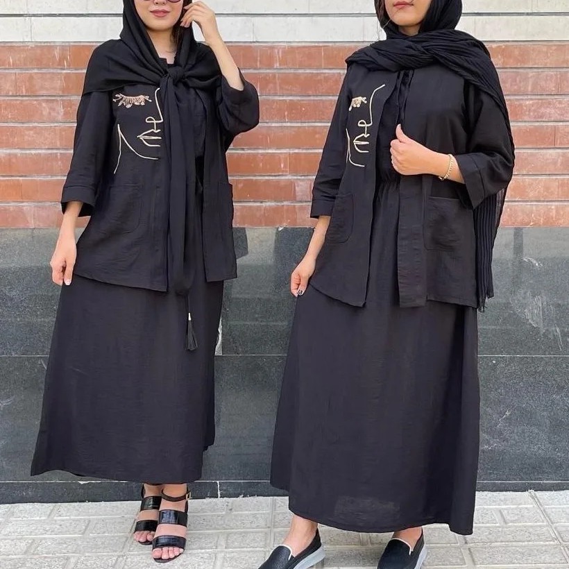 مانتو ساحلی ست خنک طرح دار جنس عالی کیفیت بالا مانتو ساحلی