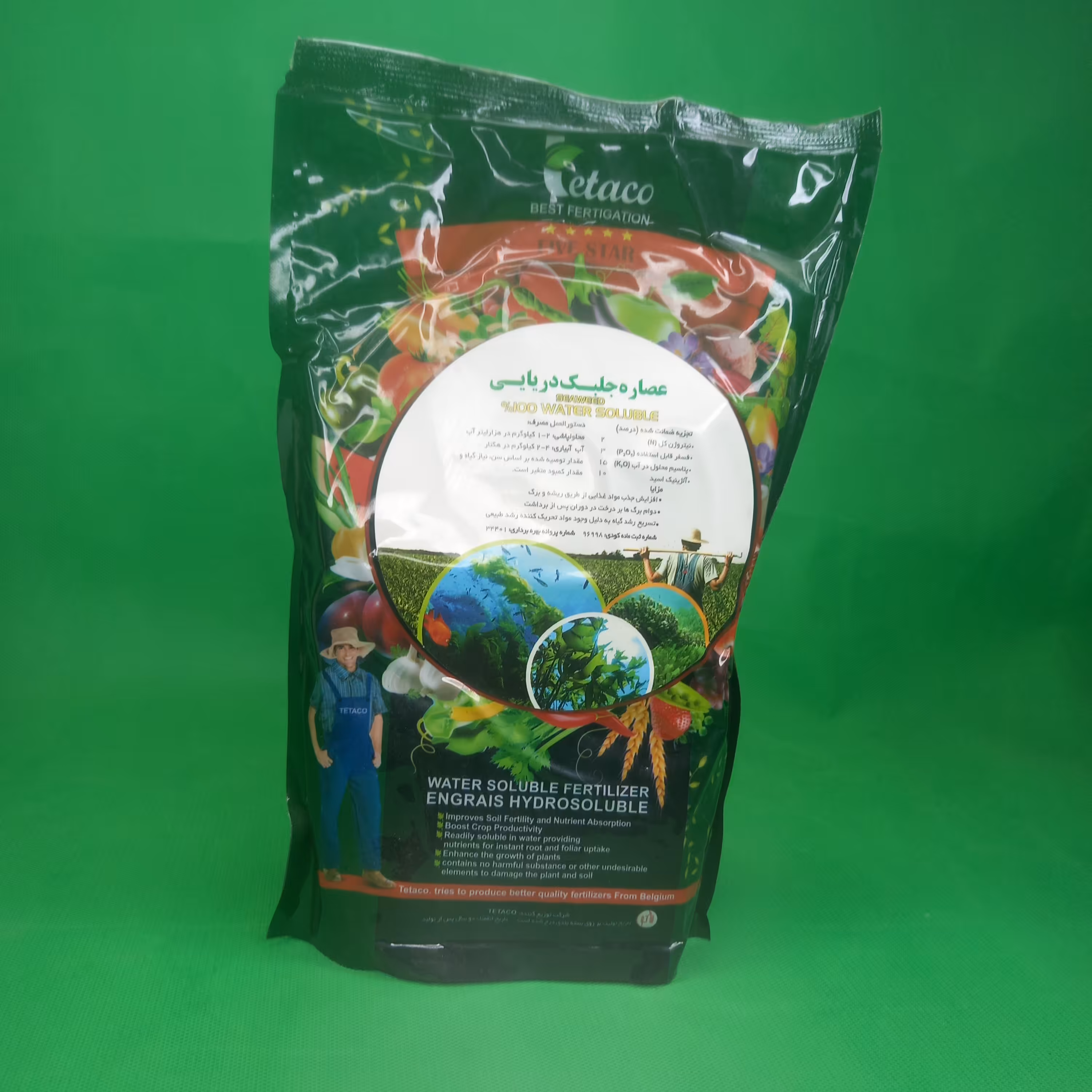 عصاره جلبک دریایی فایواستار بلژیک پودری پاکت یک کیلوگرمی