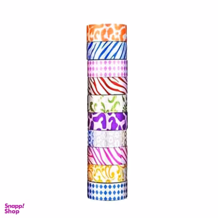 چسب نواری مدل اکلیلی کد 01 عرض 1.5 سانتی متر بسته 10 عددی