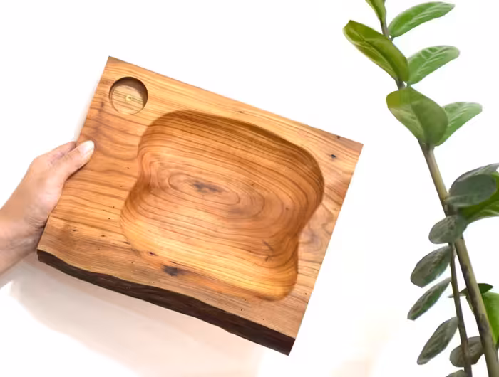 ظرف چوبی روستیک تک نسخه