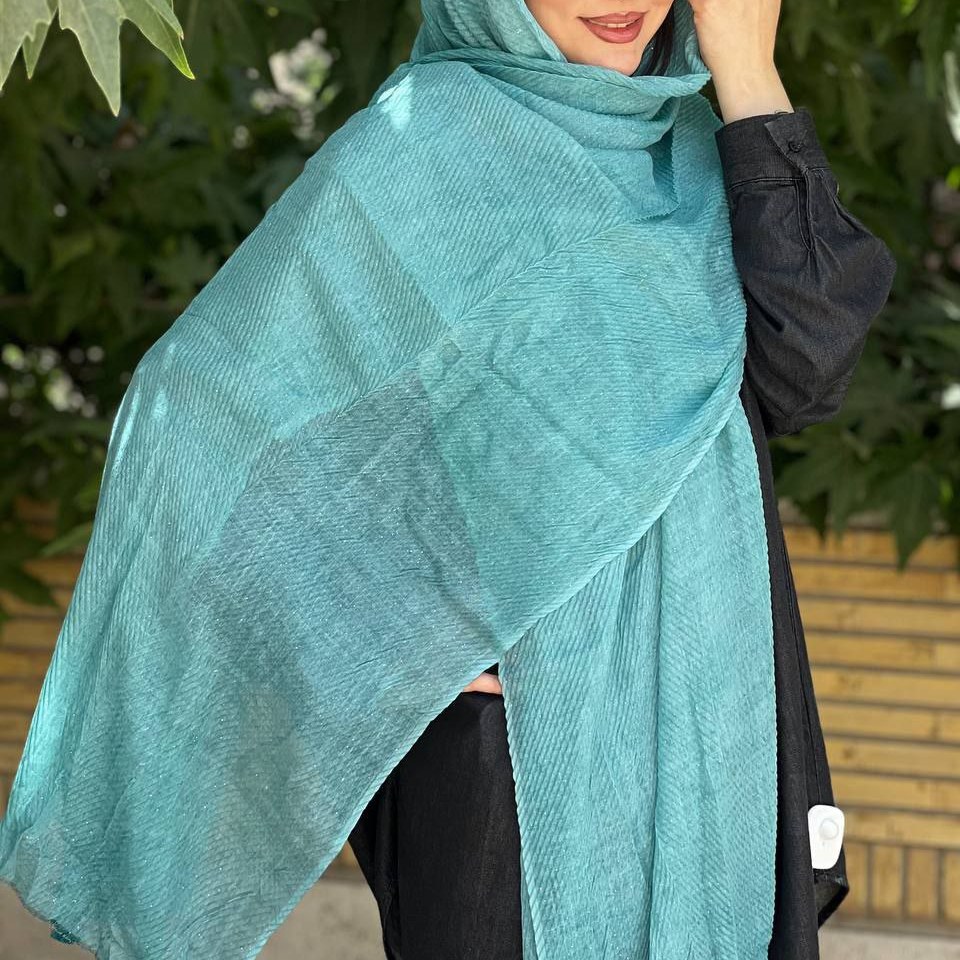شال نخی پلیسه شاین دار 13 کد 109