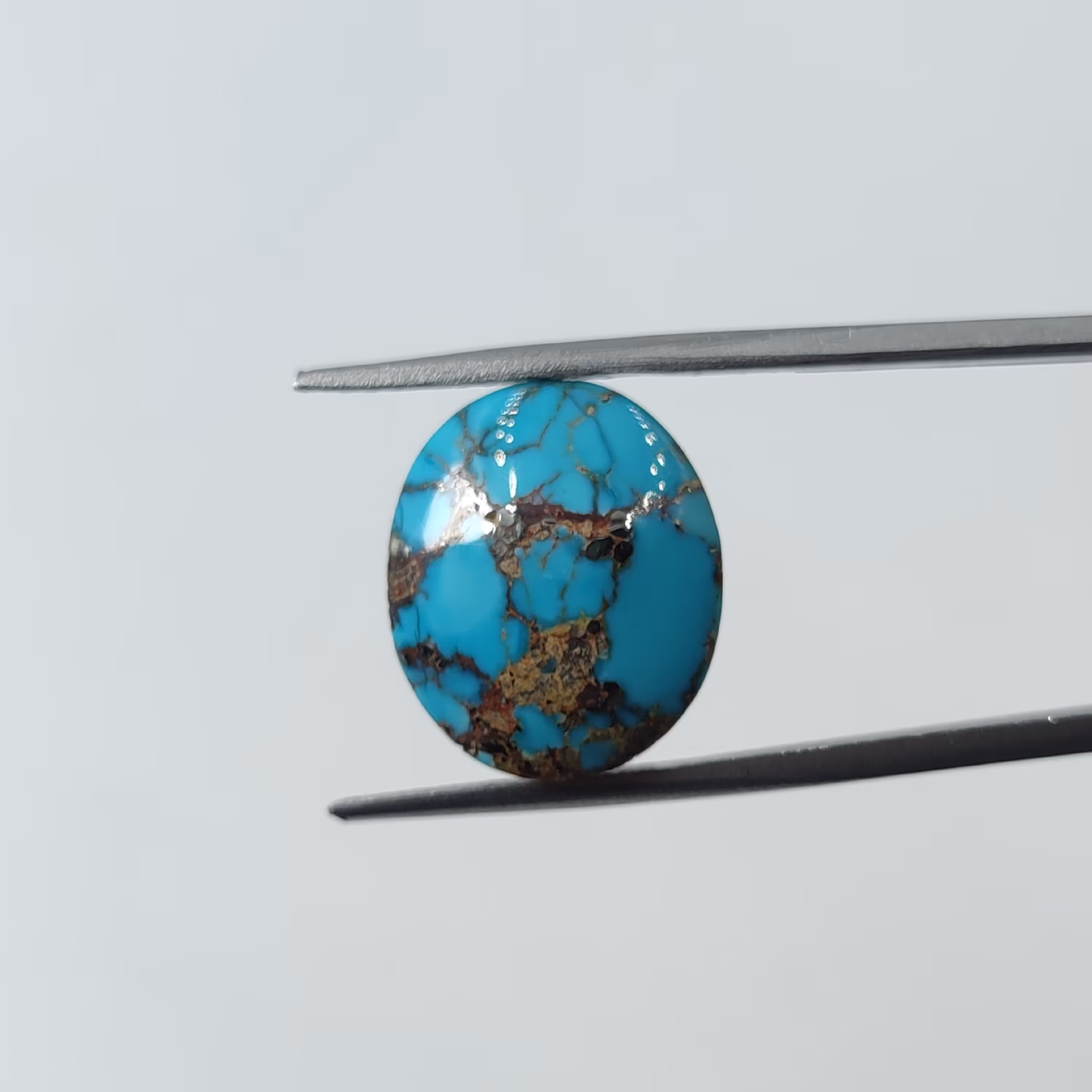 نگین سنگ فیروزه معدنی نیشابور (کلکسیونی) 