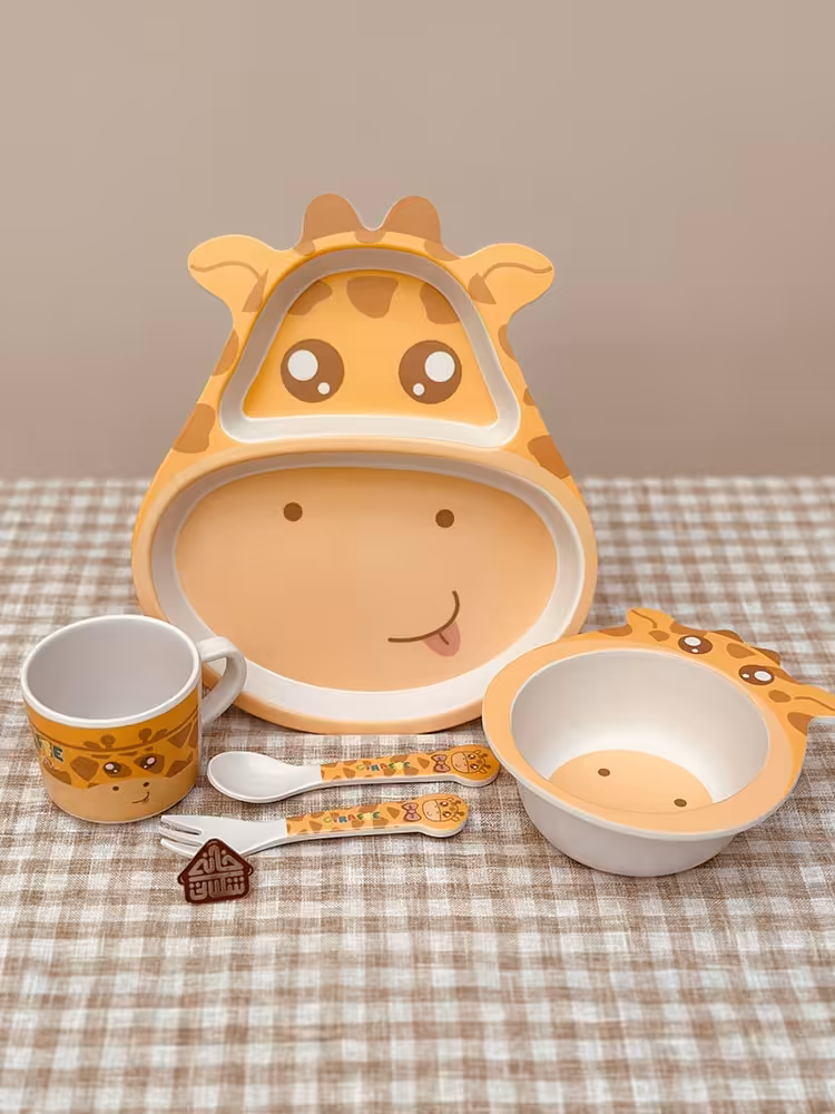 ست ظرف غذای کودک حیوانات کد001744