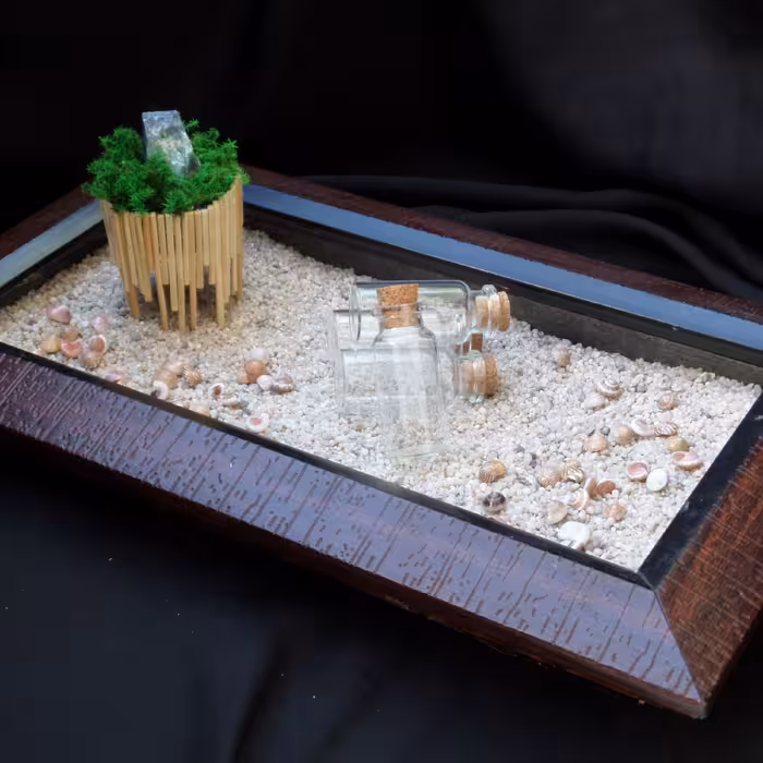 بطری شیشه 15 cc حکاکی شده با طرح دلخواه