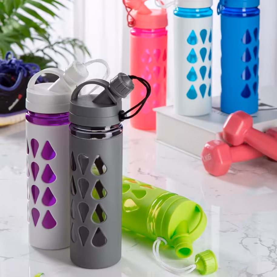 قمقمه کاور دار طرح قطره گنجایش 0.5لیتری 