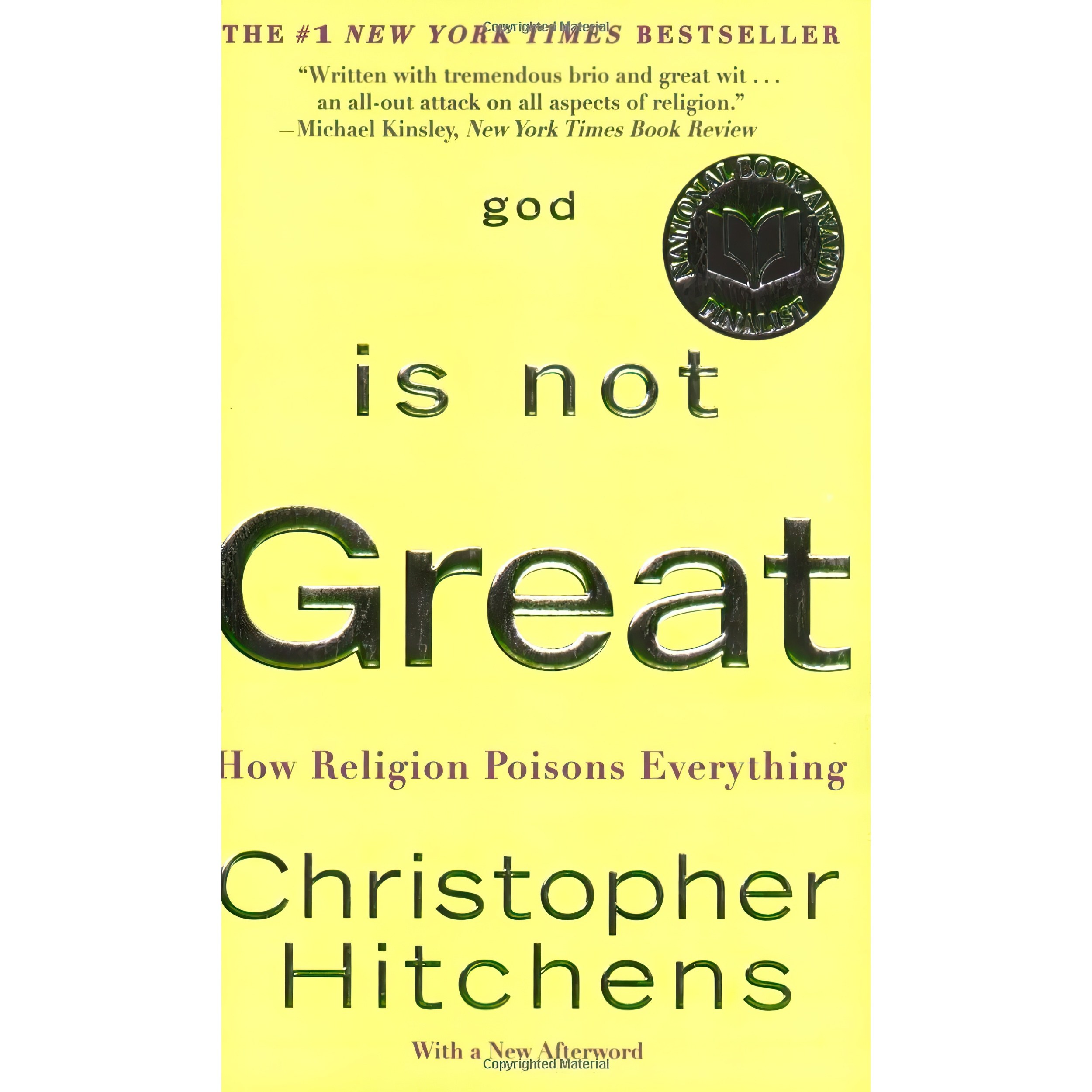 کتاب زبان اصلی God Is Not Great اثر Christopher Hitchens انتشارات Twelve