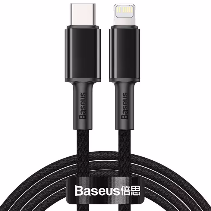 کابل بیسوس 20 واتی Lightning به USB-C مدل High Density Braided CATLGD-A01 با طول 2 متر