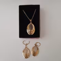 نیم ست استیل طرح بیضی