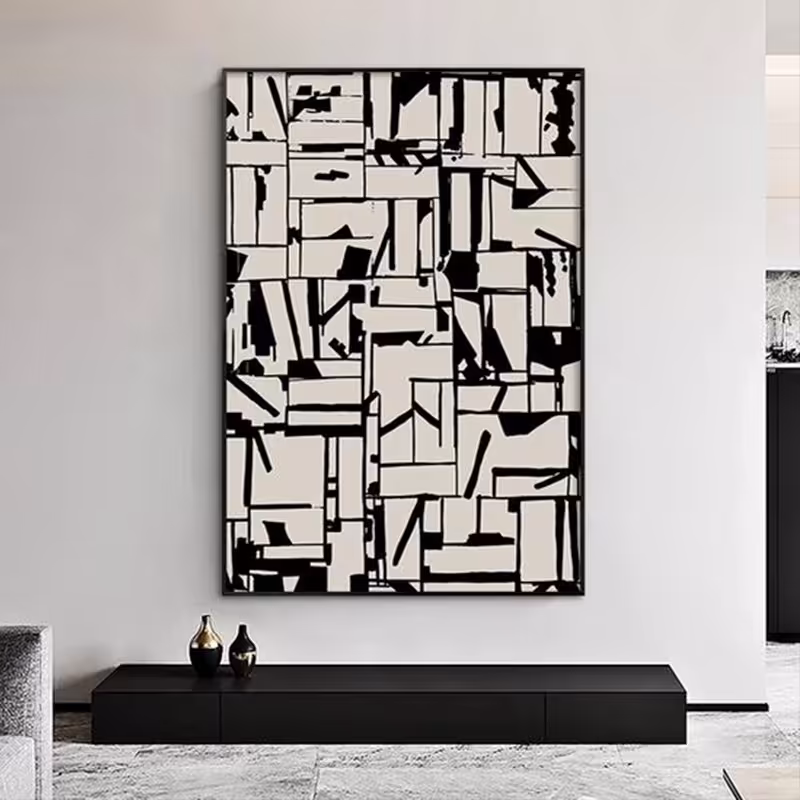 تابلو نقاشی دکوراتیو  طرح انتزاعی 