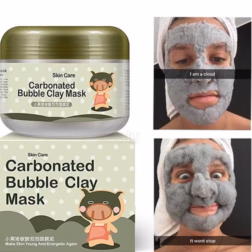 ماسک حبابی ضدجوش پاکسازی پوست و حاوی کربن فعال ضد جوش ضد لک لایه بردار جوانساز شاداب کننده پوست روشن کننده عالی