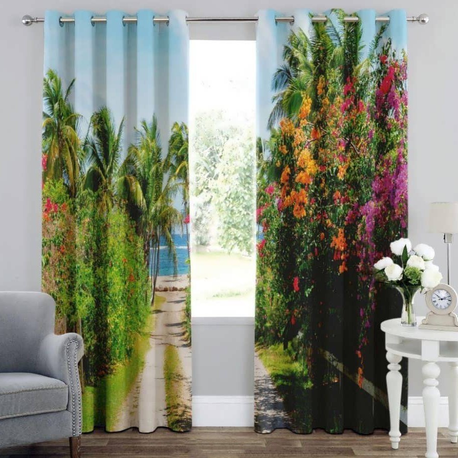 پرده چاپی  پانچ  طرح   نقاشی و منظره  کد671