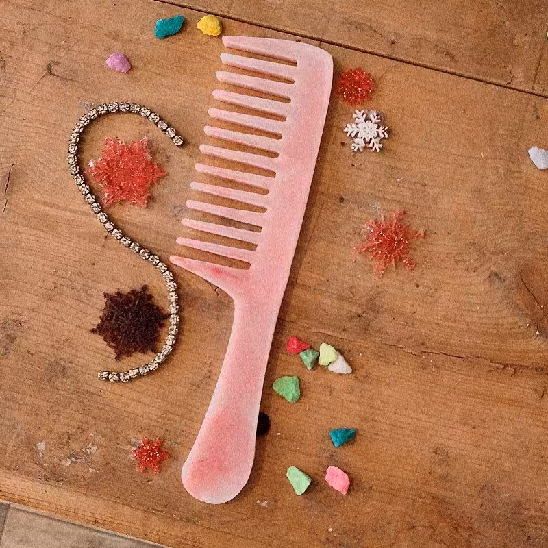 شانه رزینی تک رنگ