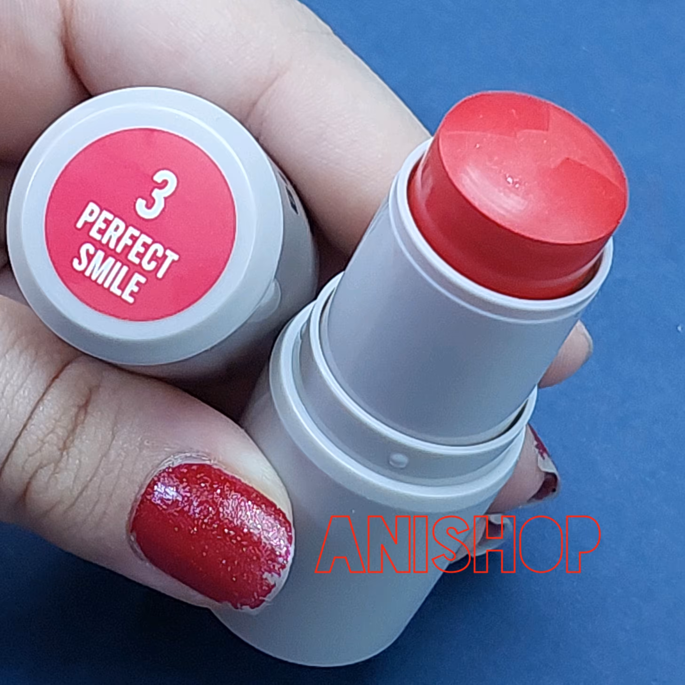 رژگونه استیکی ever beuty  شماره 3رنگ قرمز اصل وارداتی حاوی مرطوب کننده  فاقد پارابن و سولفات 24 ساعته انقضا 2027 