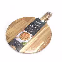 تخته سرو دسته دار گرد بزرگ چوبی لیمون