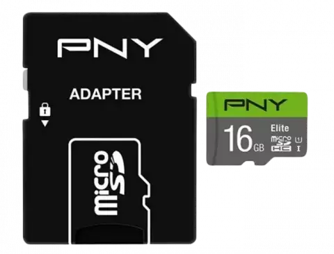 خرید مموری کارت 16 گیگابایت PNY مدل Elite همراه با آداپتور
