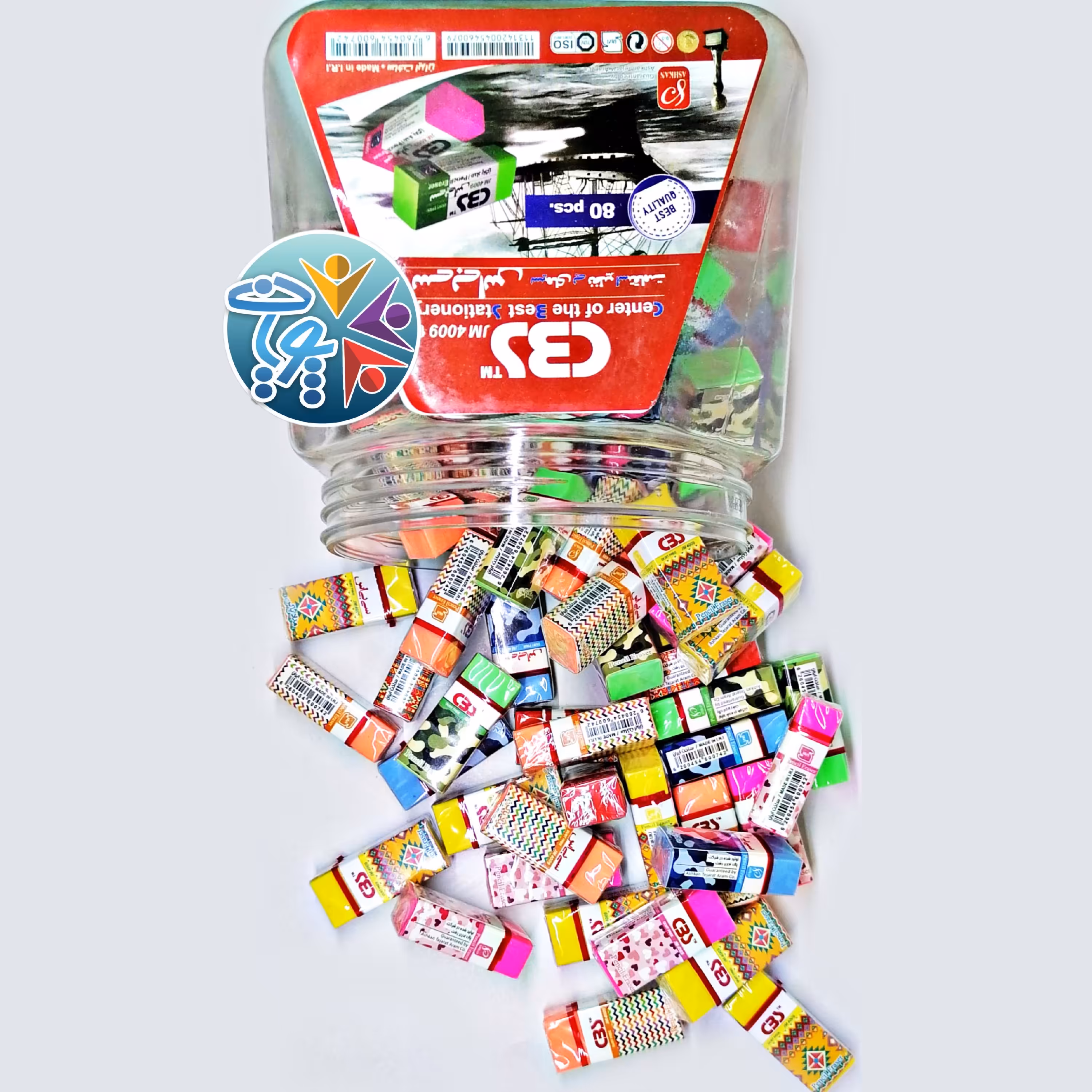 پاک کن رنگی فانتزی CBS کد 4009