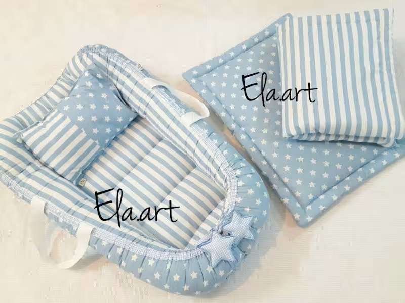 ست 3 تکه elaart رنگ آبی راه راه