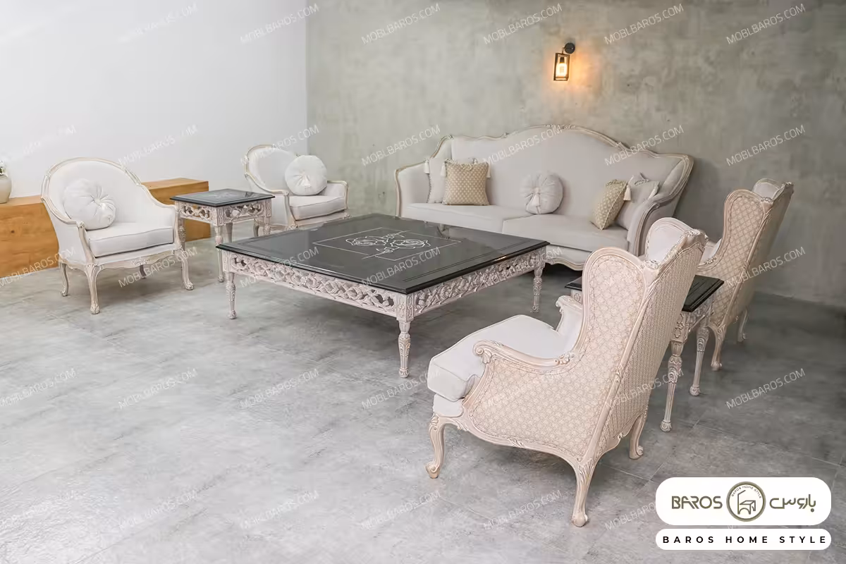 مبل کلاسیک 7 نفره جدید ساوین کد 4