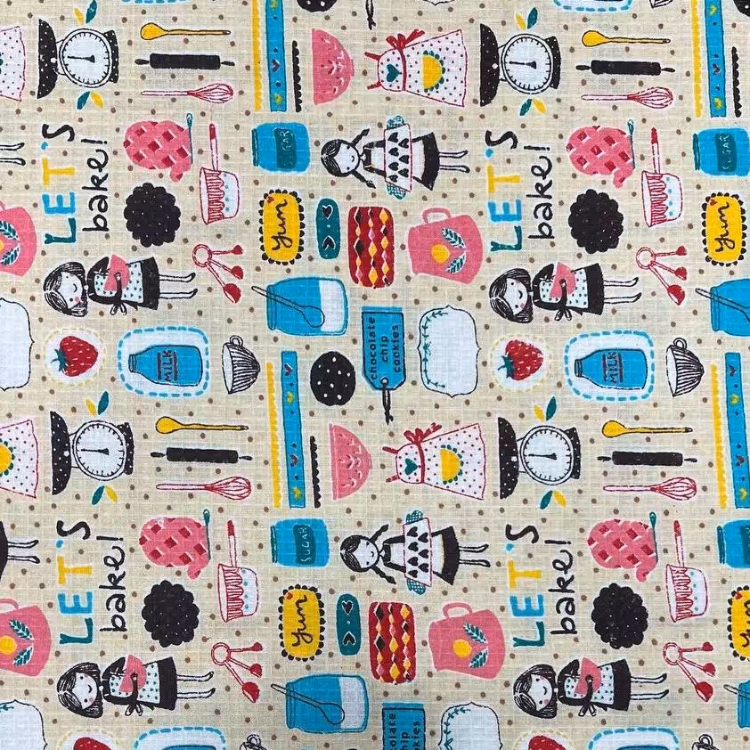 پارچه دستمال آشپزخانه طرح بِیکِر