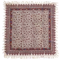 رومیزی قلمکار سنتی اصفهان سایز 80 در 80 سانتی متر مربع