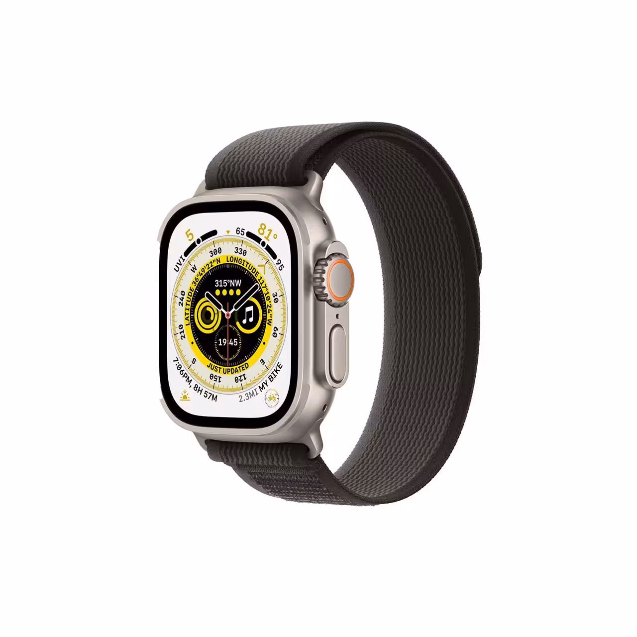 ساعت هوشمند اپل واچ Ultra مدل Titanium Case Black/Gray Trail Loop-49MM-MQFX3B/A