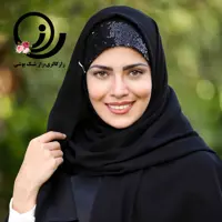 هدشال مشکی پولکی رازگالری