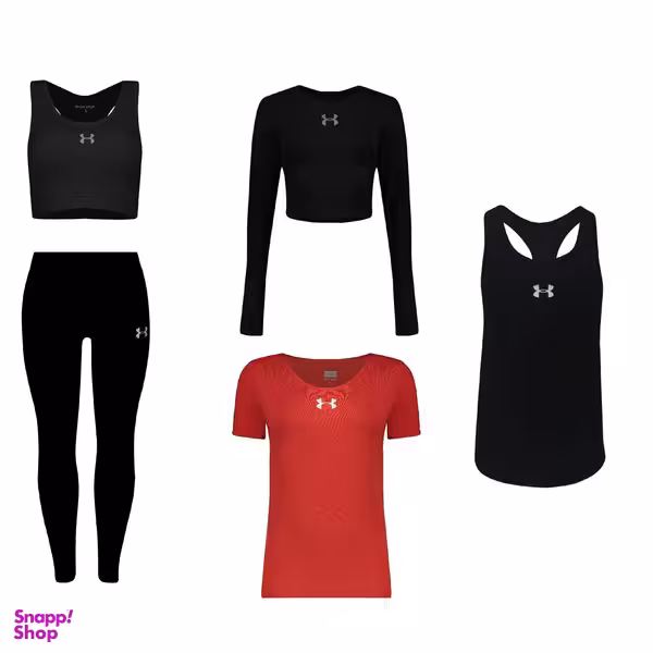 ست 5 تکه لباس ورزشی زنانه مدل 4101-1801-63-65-7101