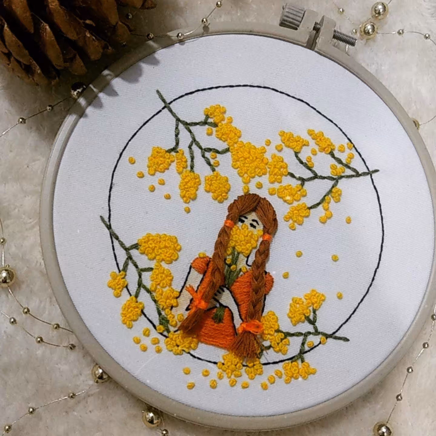 تابلو گلدوزی برجسته 