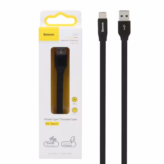 کابل تبدیل USB به USB-C باسئوس مدل CATMBJ-01 طول 0.23 متر