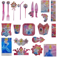 پک جشن تولد گالری زیبا باکس مدل تم  سیندرلا Cinderella سایز 150