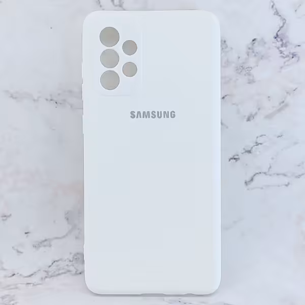 کاور سیلیکونی رنگی مدل TPN مناسب برای گوشی موبایل سامسونگ Galaxy A72 - سفید