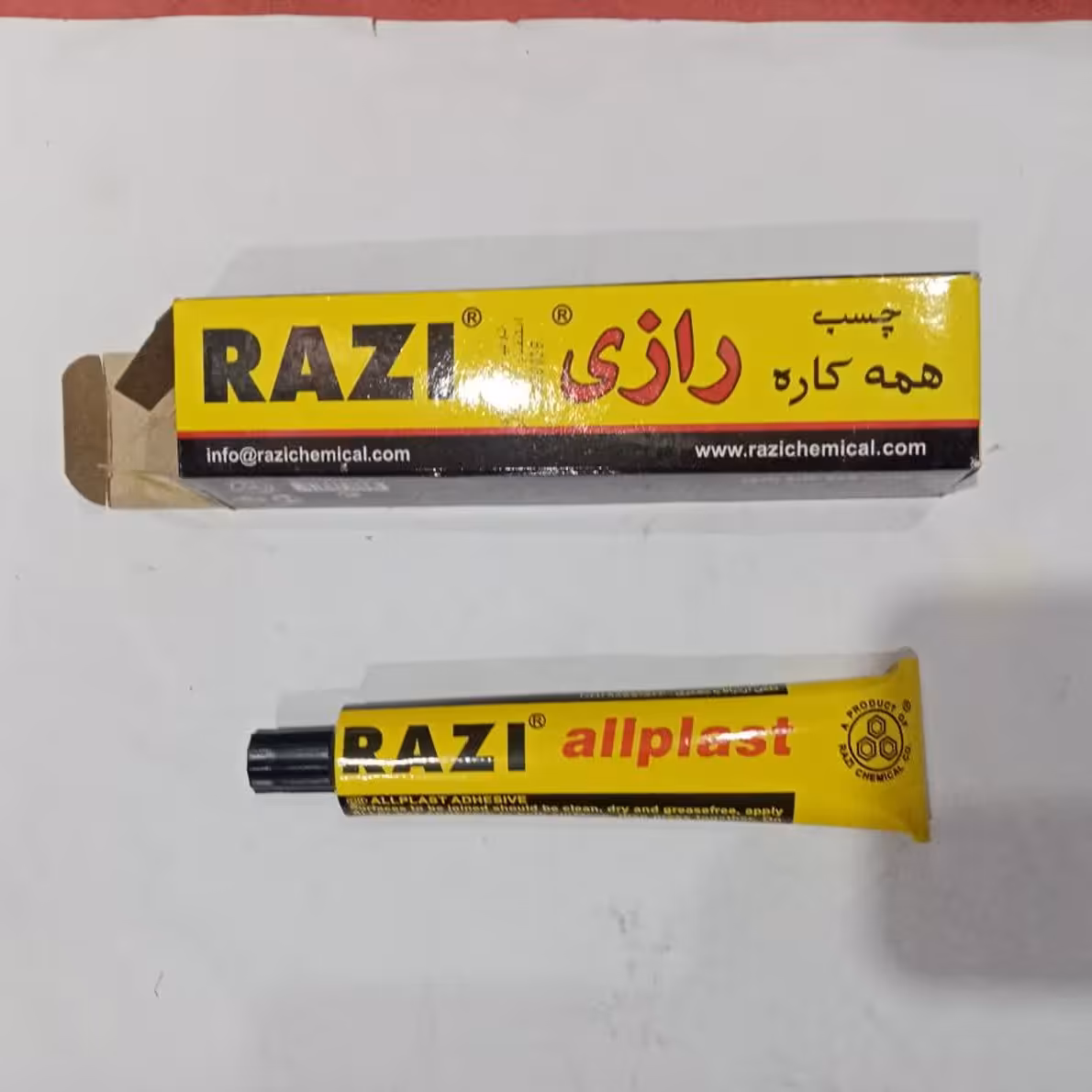 چسب همه کاره تیوپی 50 سی سی رازی