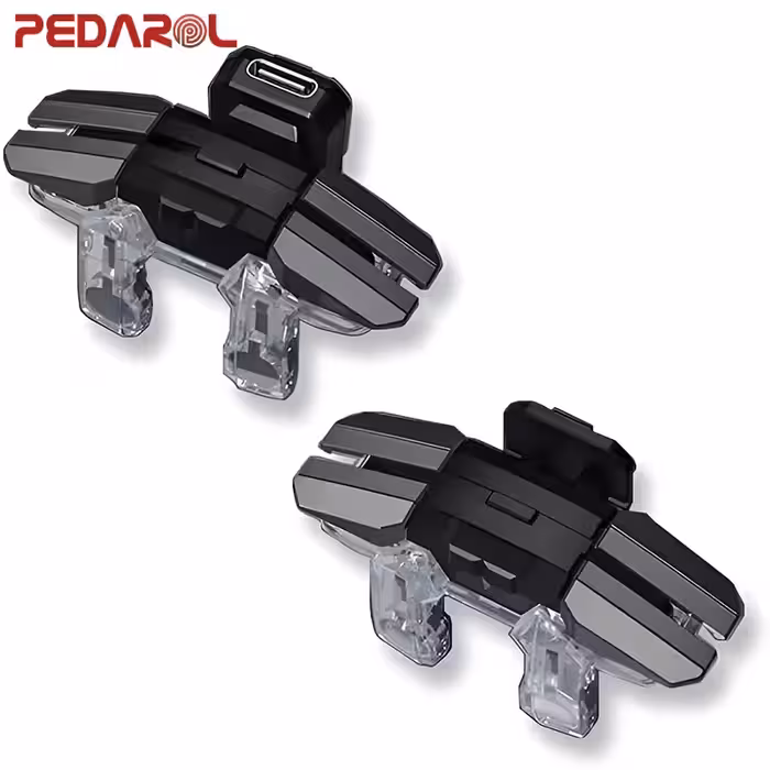 دسته بازی موبایل پابجی و کالاف دیوتی 6 انگشتی لیزری JS65