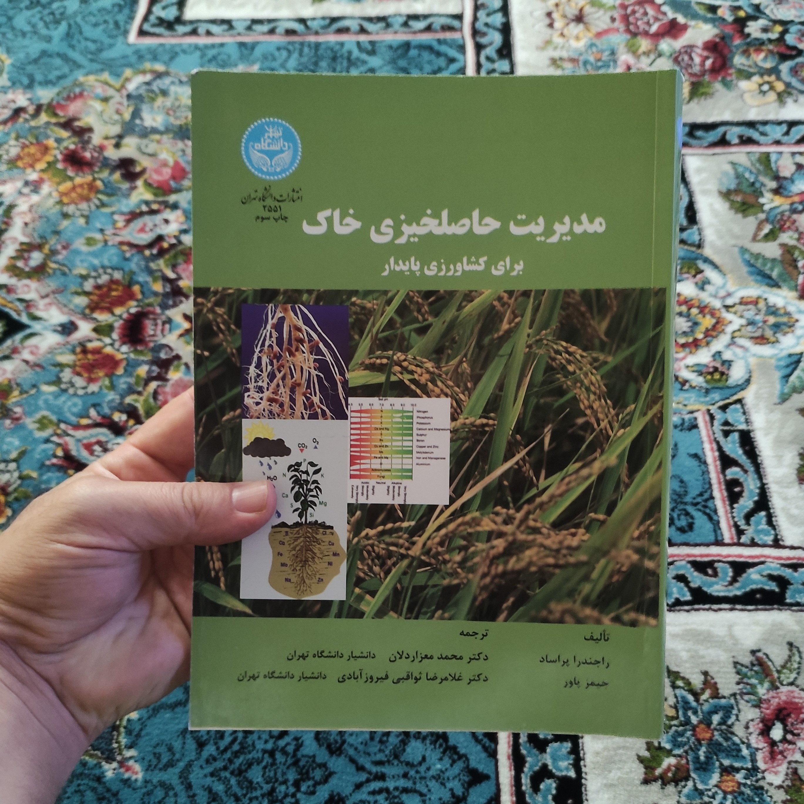 کتاب مدیریت حاصلخیزی خاک برای کشاورزی پایدار تألیف راجندر پراساد و جیمز پاور