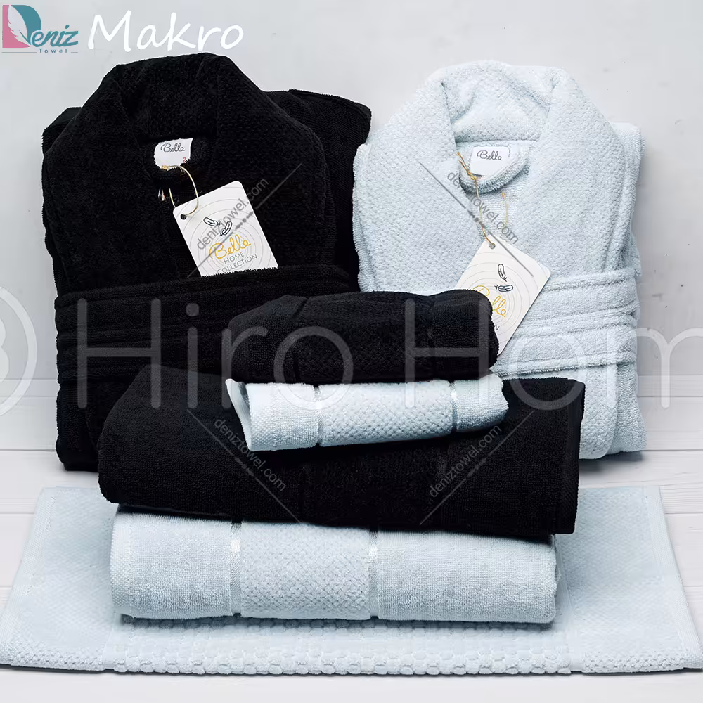 ست دو نفره طرح ماکرو رنگ مشکی و نقرابی روشن