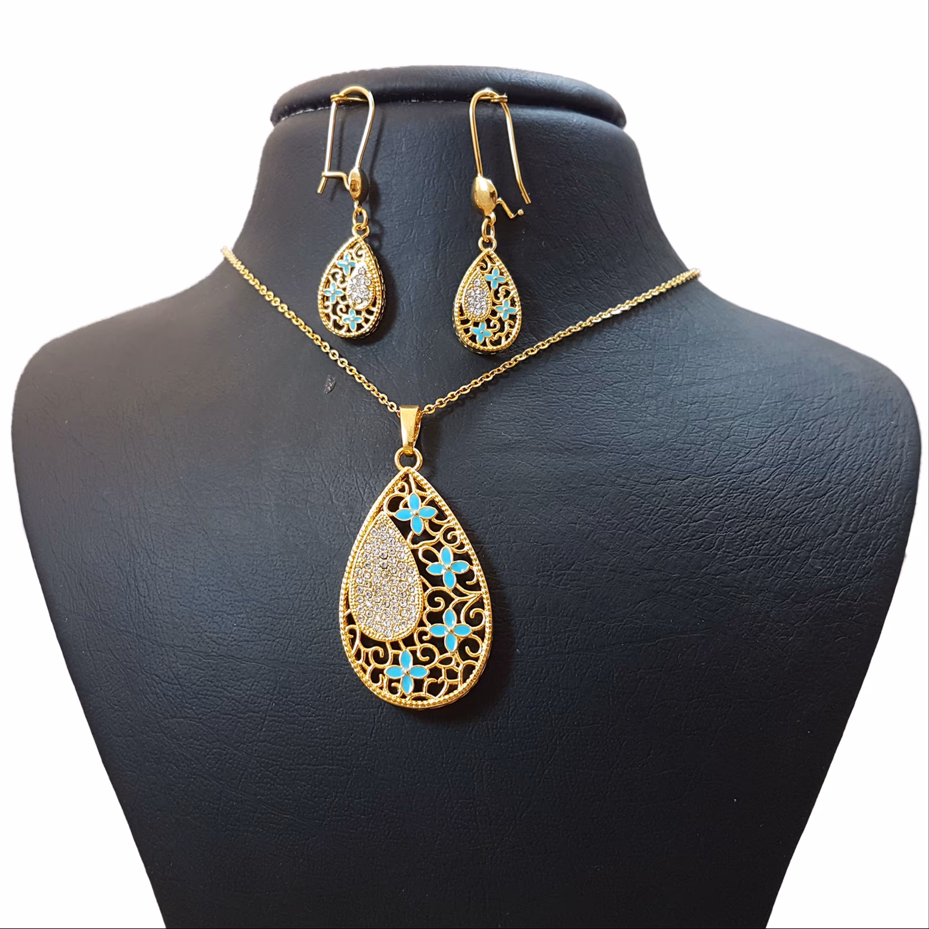 نیم ست طرح مینا کاری طرح اشکی اسلیمی 1002