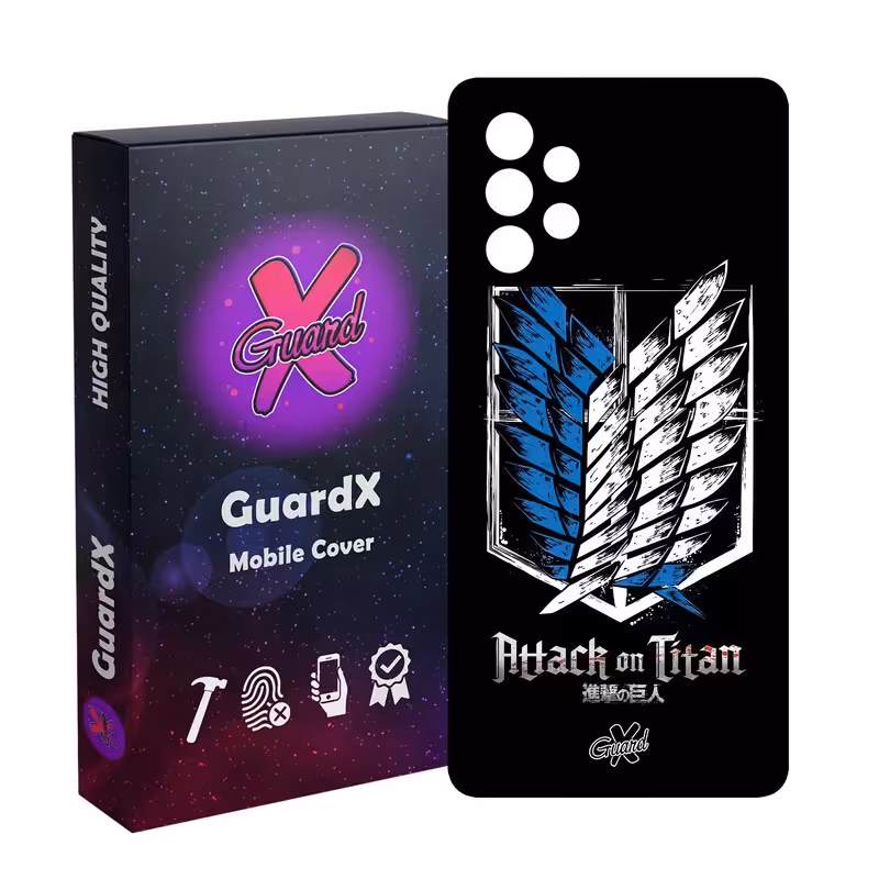کاور گارد ایکس طرح Attack on Titan Anime مدل Glass10448 مناسب برای گوشی موبایل سامسونگ galaxy A32 5G/M32 5G