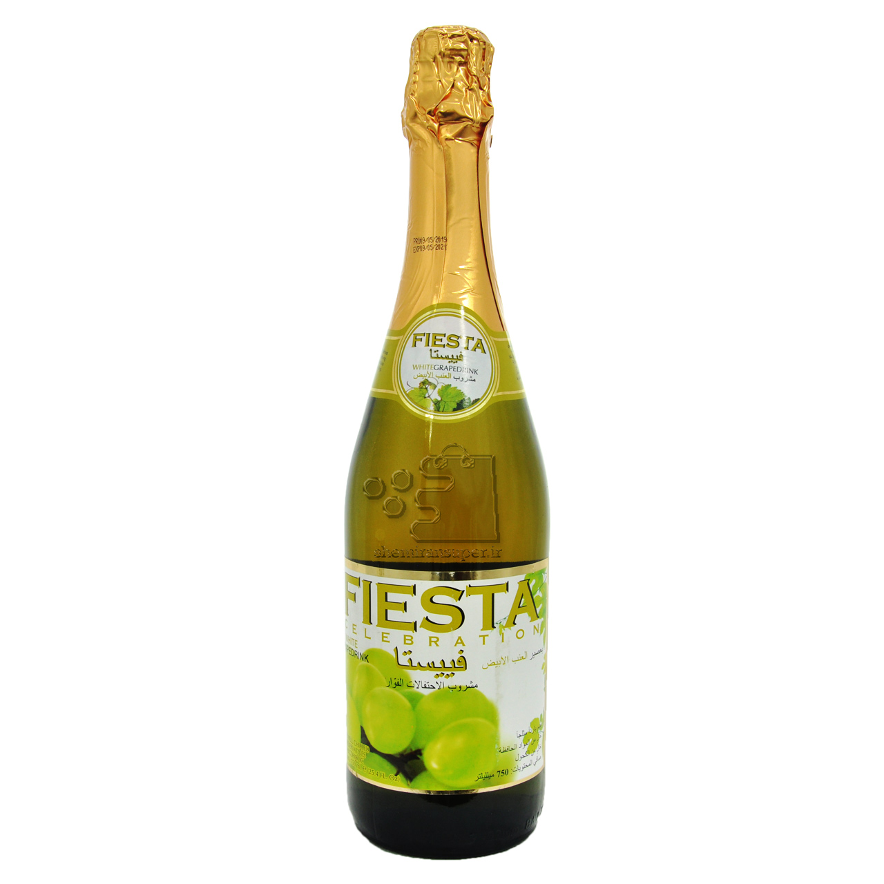 نوشیدنی شامپاین بدون الکل انگور سفید 750 میلی لیتر فیستا - fiesta