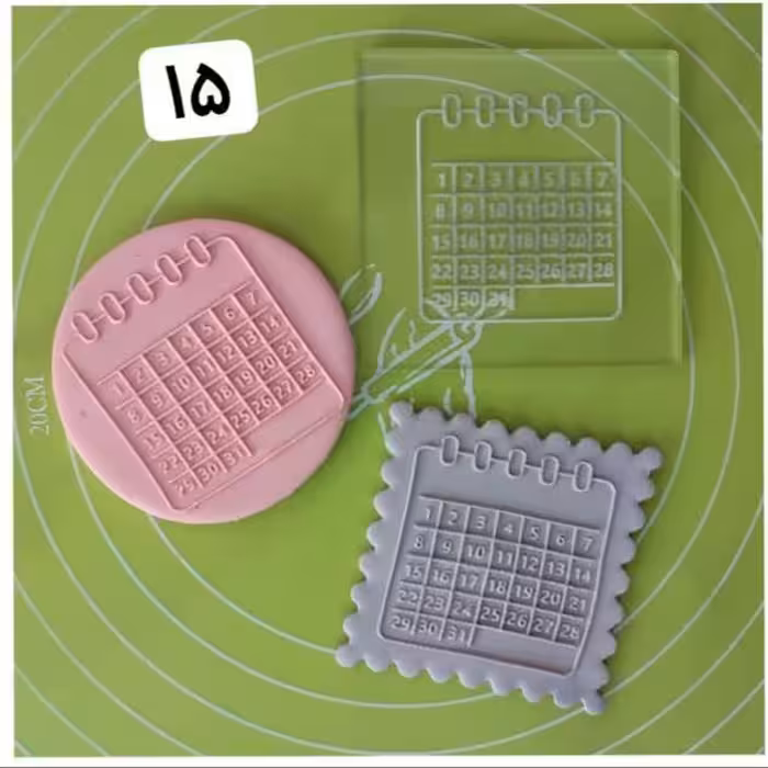 مهر فشاری تقویم مناسب برای فوندانت