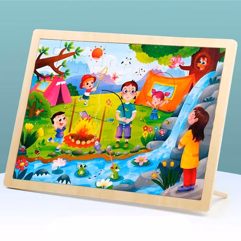 پازل چوبی 48 تکه مدل کمپ کد P/MY8004/A