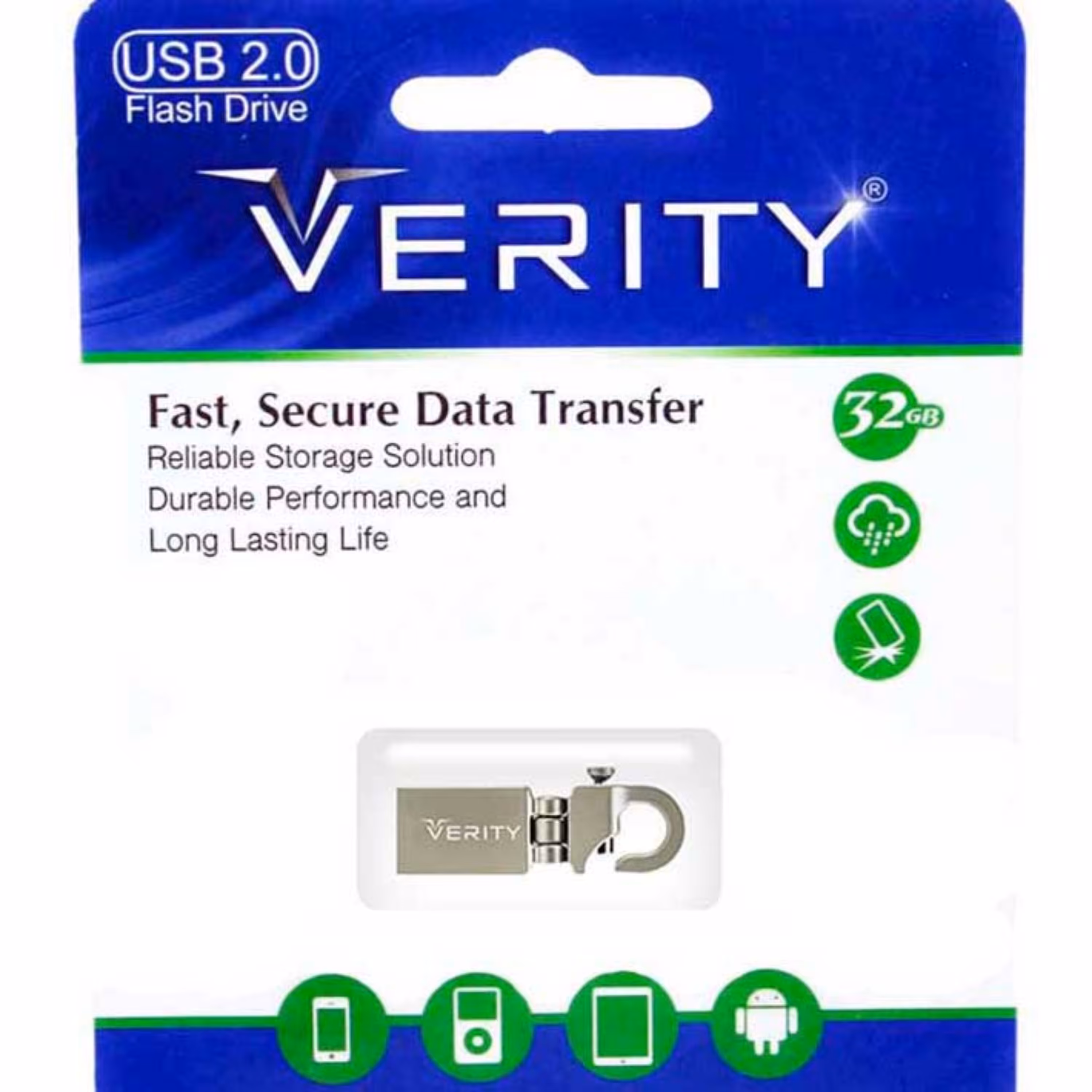 فلش 32GB  Verity V806 با گارانتی مادام العمر