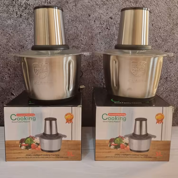 خردکن کوکینگ 3 لیتر (سه لیتری) با توان  1200 وات جنس تمام استیل 