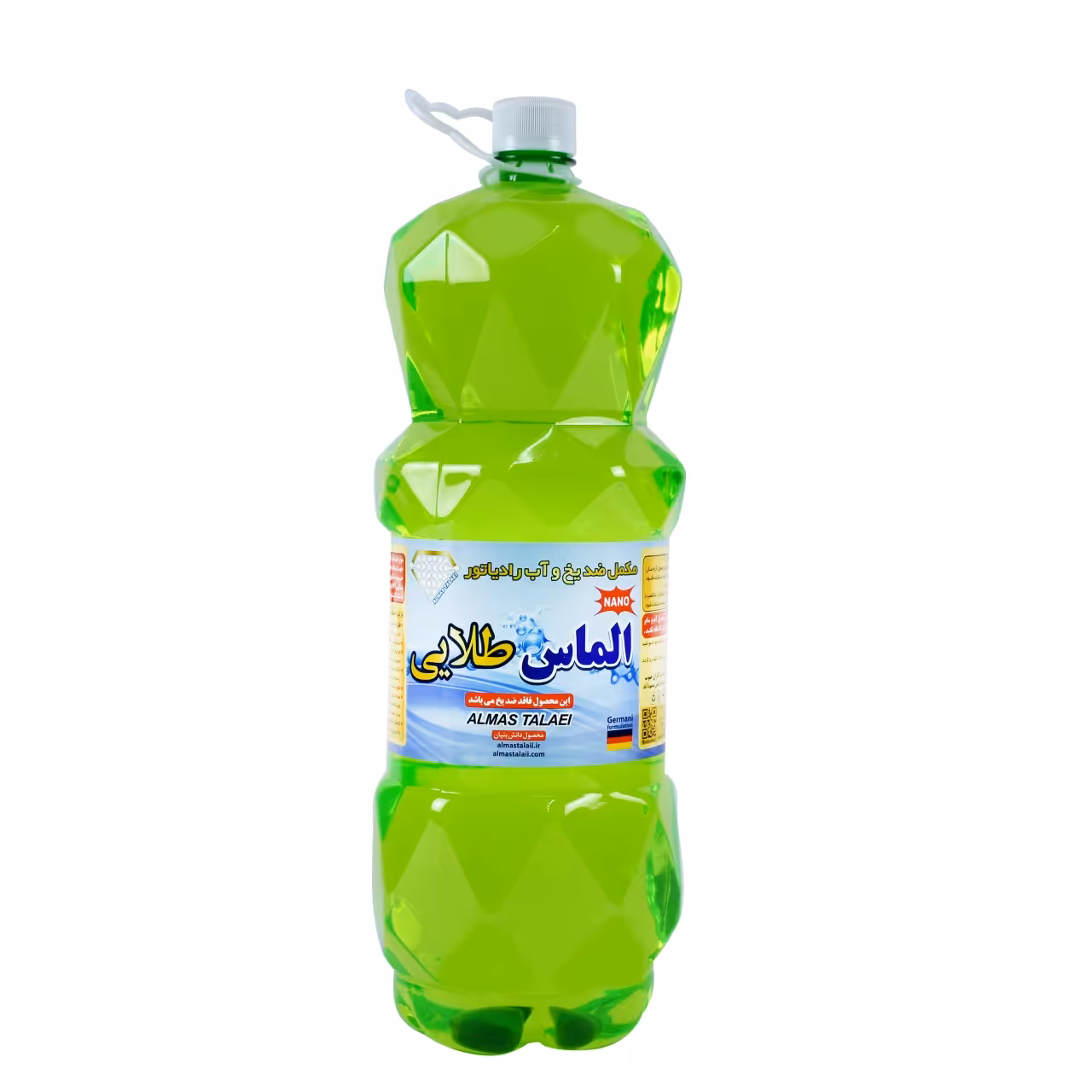 آب رادیاتور و مکمل ضد یخ سبز الماس طلایی حجم 3 لیتری