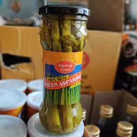 ترشی خارجی مارچوبه تولید اسپانیا  330 گرمی مارک آمریکن گرین 