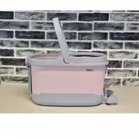 سطل و طی زمین شوی چرخ دار طرح جدید برند یونیک کد 2504 صورتی 