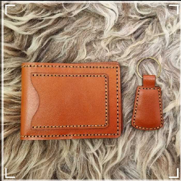 کیف پول مردانه چرم طبیعی گاوی دستدوز وجاکلیدی ست کیف چرم دستدوز کیف جیبی چرم گاوی کیف مردانه ست کیف چرمی