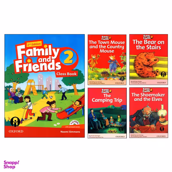 کتاب Family And Friends 2 / اثر جمعی از نویسندگان انتشارات الوندپویان پنج جلدی